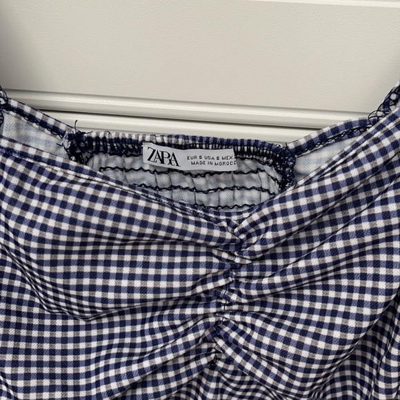 ZARA gingham crop top - Picture 4 of 8